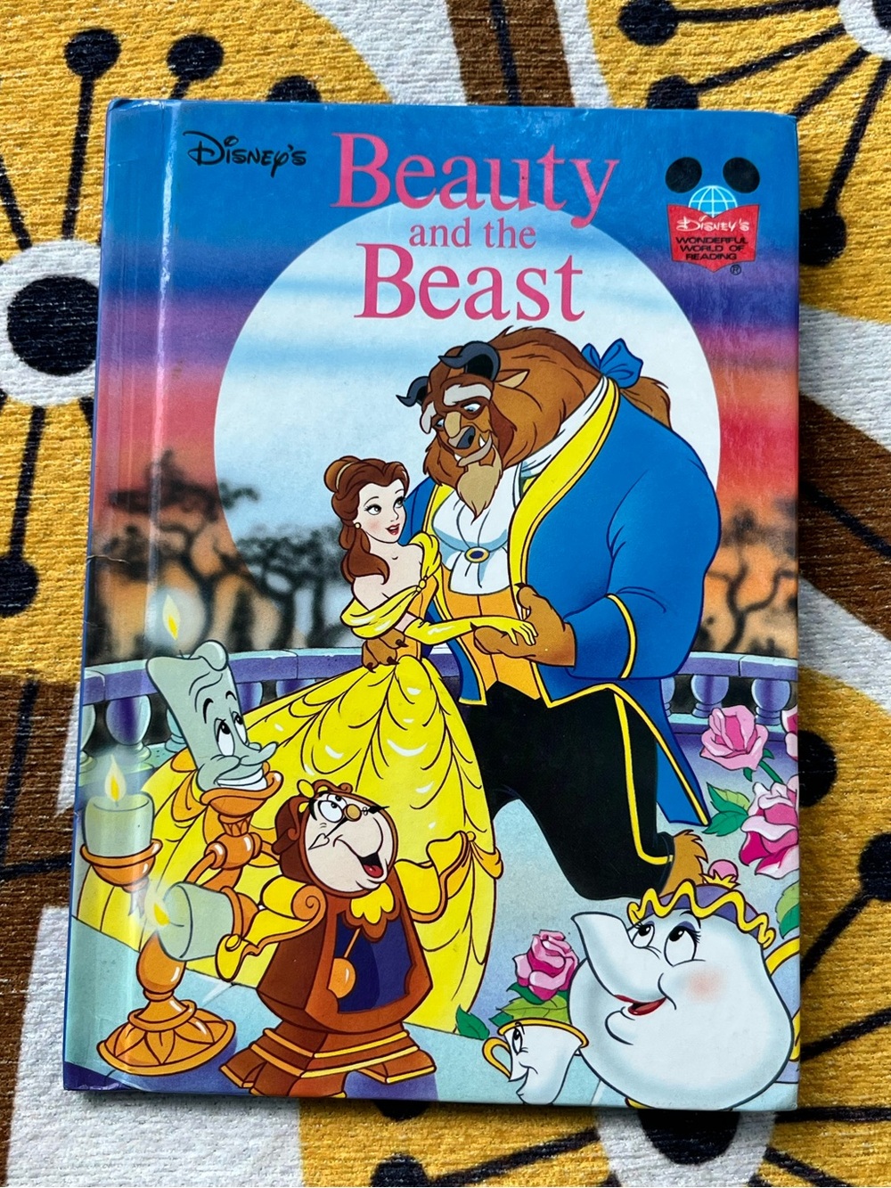 Vintage 1993 Disney Beauty and the Beast Hardcover Book Wonderful World of Readi